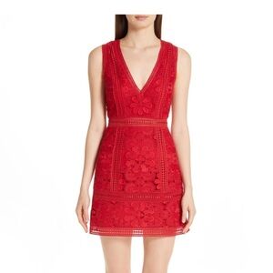 Alice +Olivia Lace Mini Dress By Stacey Bendet size 8. Also available in size 6